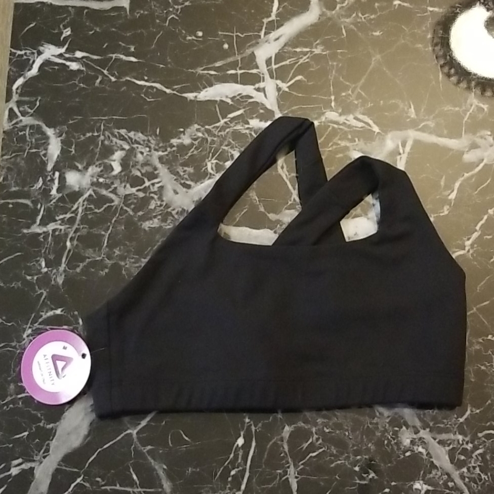 Affinity Black One Shoulder Sports Bra - Picture 3 of 6